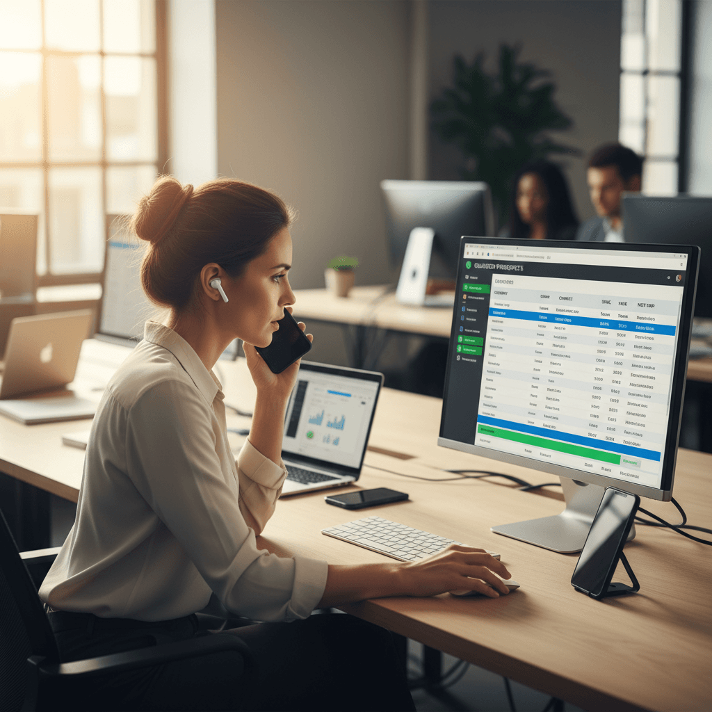 SDR reviewing qualified leads